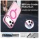 PC + TPU Hybrid MagSafe-Compatible Case with Frosted Translucent Back for iPhone 17 Pro Max - Red