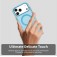 PC + TPU Hybrid MagSafe-Compatible Case with Frosted Translucent Back for iPhone 17 Pro Max - Blue