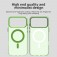 PC + TPU Hybrid MagSafe-Compatible Case with Frosted Translucent Back for iPhone 17 Pro Max - Green