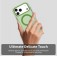 PC + TPU Hybrid MagSafe-Compatible Case with Frosted Translucent Back for iPhone 17 Pro Max - Green