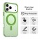 PC + TPU Hybrid MagSafe-Compatible Case with Frosted Translucent Back for iPhone 17 Pro Max - Green