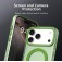PC + TPU Hybrid MagSafe-Compatible Case with Frosted Translucent Back for iPhone 17 Pro Max - Green