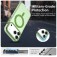 PC + TPU Hybrid MagSafe-Compatible Case with Frosted Translucent Back for iPhone 17 Pro Max - Green