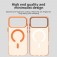 PC + TPU Hybrid MagSafe-Compatible Case with C-Shaped Magnetic Design for iPhone 17 Pro Max - Orange