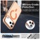PC + TPU Hybrid MagSafe-Compatible Case with C-Shaped Magnetic Design for iPhone 17 Pro Max - Orange