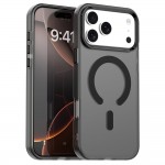 PC + TPU Hybrid MagSafe-Compatible Case with C-Shaped Magnetic Design for iPhone 17 Pro Max - Black