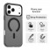 PC + TPU Hybrid MagSafe-Compatible Case with C-Shaped Magnetic Design for iPhone 17 Pro Max - Black