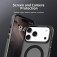PC + TPU Hybrid MagSafe-Compatible Case with C-Shaped Magnetic Design for iPhone 17 Pro Max - Black