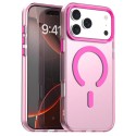 PC + TPU Hybrid MagSafe-Compatible Case with C-Shaped Magnetic Design for iPhone 17 Pro Max - Red