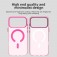 PC + TPU Hybrid MagSafe-Compatible Case with C-Shaped Magnetic Design for iPhone 17 Pro Max - Red