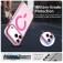 PC + TPU Hybrid MagSafe-Compatible Case with C-Shaped Magnetic Design for iPhone 17 Pro Max - Red