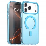 PC + TPU Hybrid MagSafe-Compatible Case with C-Shaped Magnetic Design for iPhone 17 Pro Max - Blue