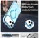 PC + TPU Hybrid MagSafe-Compatible Case with C-Shaped Magnetic Design for iPhone 17 Pro Max - Blue