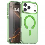 PC + TPU Hybrid MagSafe-Compatible Case with C-Shaped Magnetic Design for iPhone 17 Pro Max - Green