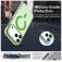 PC + TPU Hybrid MagSafe-Compatible Case with C-Shaped Magnetic Design for iPhone 17 Pro Max - Green