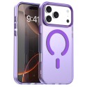 PC + TPU Hybrid MagSafe-Compatible Case with C-Shaped Magnetic Design for iPhone 17 Pro Max - Purple