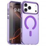 PC + TPU Hybrid MagSafe-Compatible Case with C-Shaped Magnetic Design for iPhone 17 Pro Max - Purple