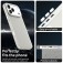 PC + TPU Hybrid Shockproof Case with Frosted Translucent Back for iPhone 17 Pro Max - White