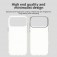 PC + TPU Hybrid Shockproof Case with Frosted Translucent Back for iPhone 17 Pro Max - White