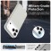 PC + TPU Hybrid Shockproof Case with Frosted Translucent Back for iPhone 17 Pro Max - White