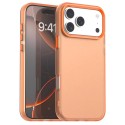 PC + TPU Hybrid Shockproof Case with Frosted Translucent Back for iPhone 17 Pro Max - Orange
