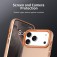 PC + TPU Hybrid Shockproof Case with Frosted Translucent Back for iPhone 17 Pro Max - Orange