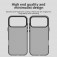 PC + TPU Hybrid Shockproof Case with Frosted Translucent Back for iPhone 17 Pro Max - Black