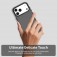 PC + TPU Hybrid Shockproof Case with Frosted Translucent Back for iPhone 17 Pro Max - Black