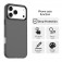 PC + TPU Hybrid Shockproof Case with Frosted Translucent Back for iPhone 17 Pro Max - Black