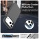 PC + TPU Hybrid Shockproof Case with Frosted Translucent Back for iPhone 17 Pro Max - Black