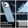 PC + TPU Hybrid Shockproof Case with Frosted Translucent Back for iPhone 17 Pro Max - Blue