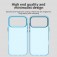 PC + TPU Hybrid Shockproof Case with Frosted Translucent Back for iPhone 17 Pro Max - Blue