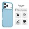 PC + TPU Hybrid Shockproof Case with Frosted Translucent Back for iPhone 17 Pro Max - Blue