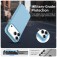 PC + TPU Hybrid Shockproof Case with Frosted Translucent Back for iPhone 17 Pro Max - Blue
