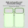 PC + TPU Hybrid Shockproof Case with Frosted Translucent Back for iPhone 17 Pro Max - Green