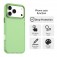 PC + TPU Hybrid Shockproof Case with Frosted Translucent Back for iPhone 17 Pro Max - Green