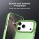 PC + TPU Hybrid Shockproof Case with Frosted Translucent Back for iPhone 17 Pro Max - Green