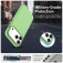 PC + TPU Hybrid Shockproof Case with Frosted Translucent Back for iPhone 17 Pro Max - Green