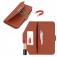 Cross-Texture PU Leather + TPU Crossbody Case with Stand for iPhone 17 Pro Max - Brown