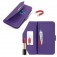 Cross-Texture PU Leather + TPU Crossbody Case with Stand for iPhone 17 Pro Max - Purple