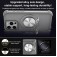 CD-Texture PC + TPU MagSafe-Compatible Case with 360° Ring Stand for iPhone 17 Pro Max - Black