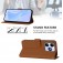 Soft-Touch PU Leather + TPU Wallet Stand Case with Lanyard for iPhone 17 Pro Max - Brown