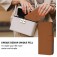 Soft-Touch PU Leather + TPU Wallet Stand Case with Lanyard for iPhone 17 Pro Max - Brown