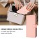 Soft-Touch PU Leather + TPU Wallet Stand Case with Lanyard for iPhone 17 Pro Max - Pink