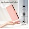 Soft-Touch PU Leather + TPU Wallet Stand Case with Lanyard for iPhone 17 Pro Max - Pink