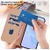 Soft-Touch PU Leather + TPU Wallet Stand Case with Lanyard for iPhone 17 Pro Max - Nude