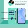 Soft-Touch PU Leather + TPU Wallet Stand Case with Lanyard for iPhone 17 Pro Max - Green