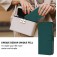 Soft-Touch PU Leather + TPU Wallet Stand Case with Lanyard for iPhone 17 Pro Max - Dark Green