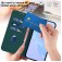 Soft-Touch PU Leather + TPU Wallet Stand Case with Lanyard for iPhone 17 Pro Max - Dark Green