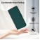 Soft-Touch PU Leather + TPU Wallet Stand Case with Lanyard for iPhone 17 Pro Max - Dark Green